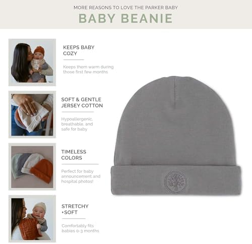 Parker Baby Co. Soft Baby Beanie Hats, Double-Layered - Image 4