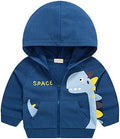 Baby Toddler Boys Dinosaur Hooded Zip Jacket Casual Outerwear Active Sweatshirt by Azalquat