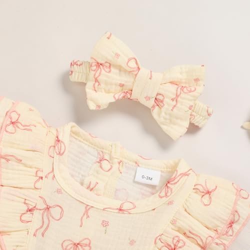 TITKKOP Ruffle Bubble Romper for Baby Girl | One-Piece Shorts Jumpsuit | Summer - Image 4