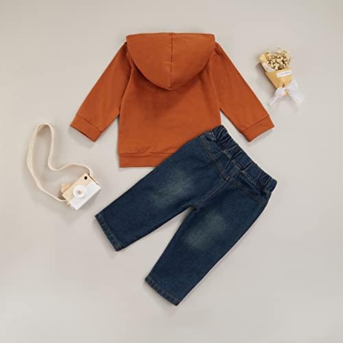 fhutpw Toddler Baby Boy Outfits Hoodie Sweatshirts & Jeans Clothes Set Fall - Image 3