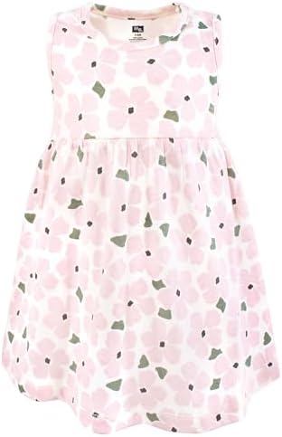 Hudson Baby Infant and Toddler Girls Cotton Dress and Cardigan Set - Image 4