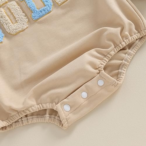VISGOGO Newborn Infant Baby Boy Oversized Romper Sweater Bodysuits Coming Home - Image 7