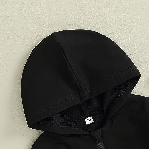Unisex Baby Boy Girl Clothes Hooded Sweatshirts Solid Color Long Sleeve Hoodies - Image 4