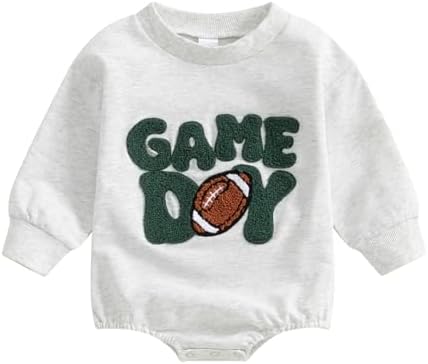 VISGOGO Newborn Infant Baby Boy Oversized Romper Sweater Bodysuits Coming Home by VISGOGO