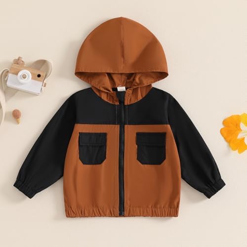 MERSARIPHY Toddler Boy Hoodies Jacket Baby Boy Lightweight Zip Up Coat - Image 3