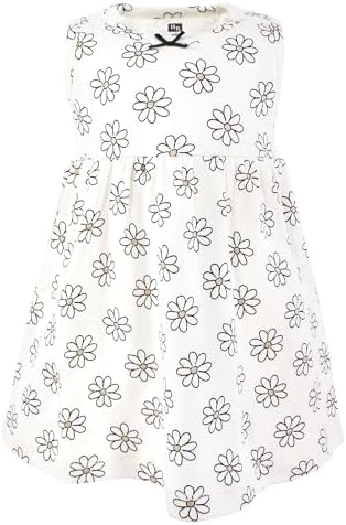 Hudson Baby Infant and Toddler Girls Cotton Dress and Cardigan Set - Image 4