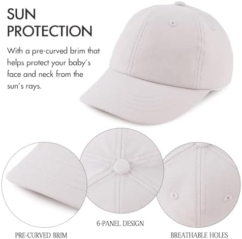 JANGANNSA Cotton Toddler Baseball Cap Baby Boy Sun Hat - Image 4