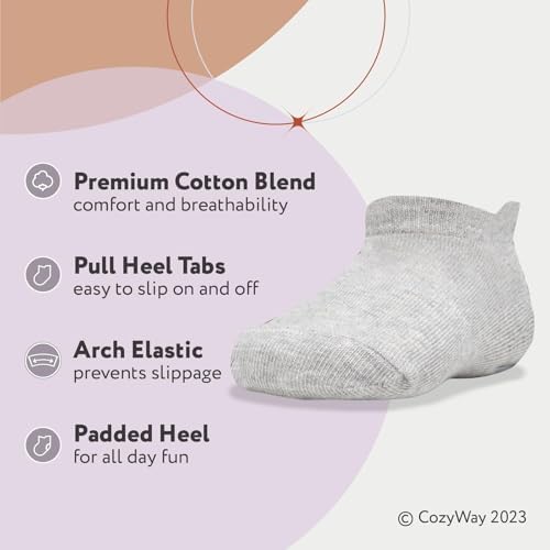CozyWay Baby & Toddler Socks Ankle Comfy Cotton Socks - Image 2