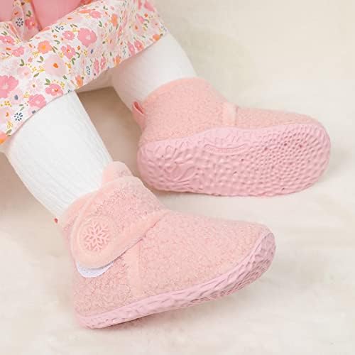 FEETCITY Baby Booties Girls Boys Infant Slippers First Walkers Shoes Warm Socks - Image 2