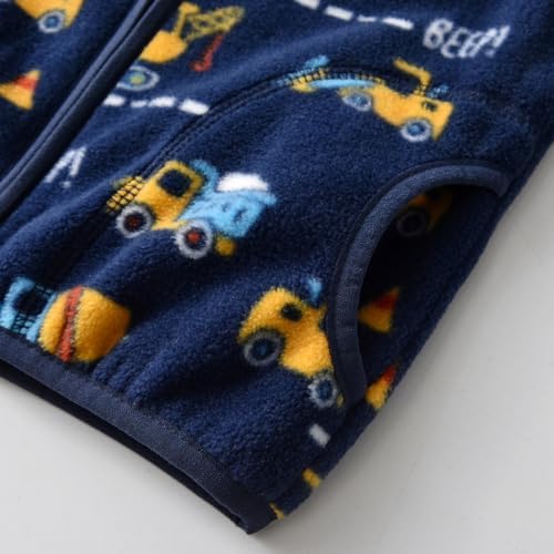Toddler Boys Girls Fleece Jacket Lightweight Fall Spring 2-12 Years - Image 5