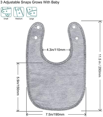 Hakochia Waterproof Baby Bibs Organic Cotton Super Soft and Absorbent - Image 5