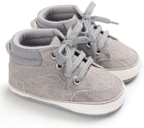 Baby Boys Girls Booties Fleece Anti-Slip Soft Sole Boots Toddler First Walker by AKINGIO