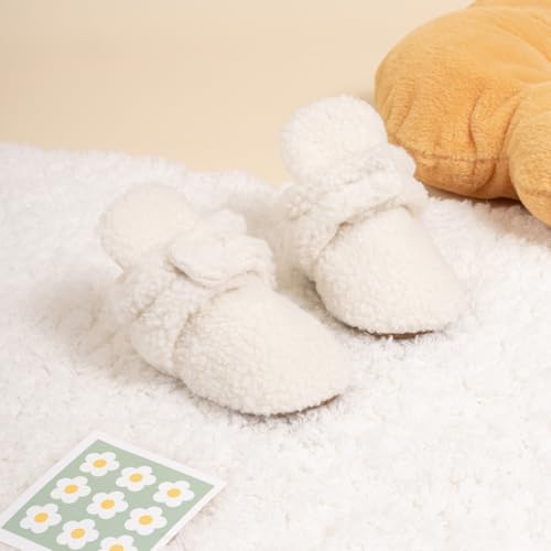 HsdsBebe Unisex Newborn Baby Cotton Booties Non-Slip Sole - Image 4