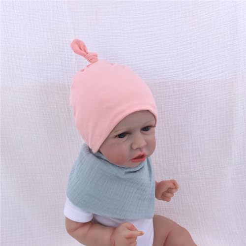 Silky Satin Lined Newborn Hat Hair Care Knot Beanie Hats - Image 6