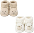 2 pairs Cute Knit Animal Baby Booties by Unknown