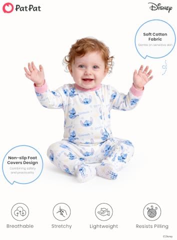 Disney Baby Boys Zip One-Piece Non-Slip Footie Romper - Image 5