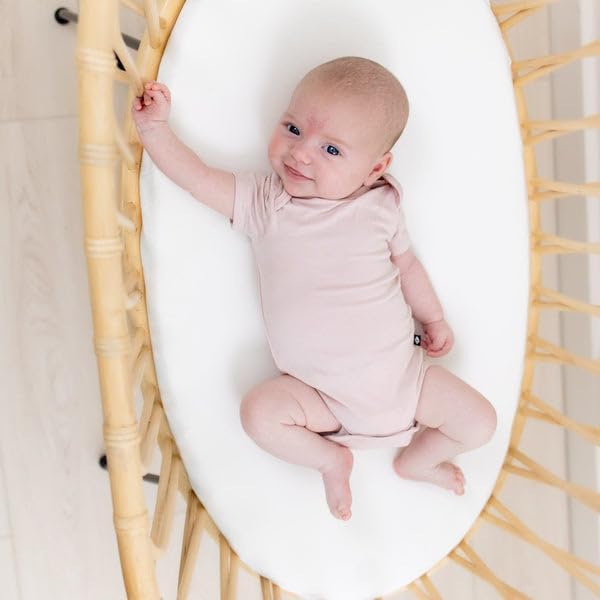 KYTE BABY Short Sleeve Baby Bodysuit, Buttery Soft Rayon Made From Bamboo - Image 2
