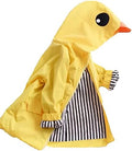 Toddler Baby Boy Girl Duck Rain Jacket Cute Cartoon Yellow Raincoat Hoodie Kids by Admireme