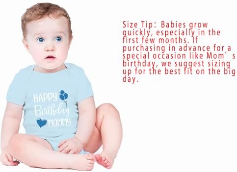 Happy Birthday Mommy Baby Bodysuit Happy Birthday Mommy Baby Outfit - Image 2