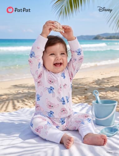 Disney Baby Organic Cotton Zip Footie Clothes Romper Outfit - Image 3