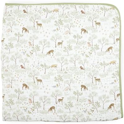 Little Unicorn Muslin Quilt Blanket | 100% Cotton Soft Multi-Layered Muslin - Image 3