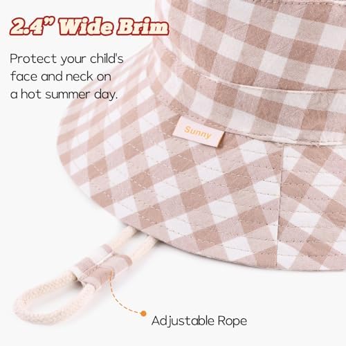 Bamery Baby Toddler Girls Bucket Hat Newborn Sun Hats - Image 3