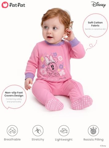 Disney Baby Boys Zip One-Piece Non-Slip Footie Romper - Image 5