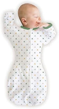 SwaddleDesigns Organic Transitional Swaddle Sack, Arms Up Half-Length Sleeves & by SwaddleDesigns