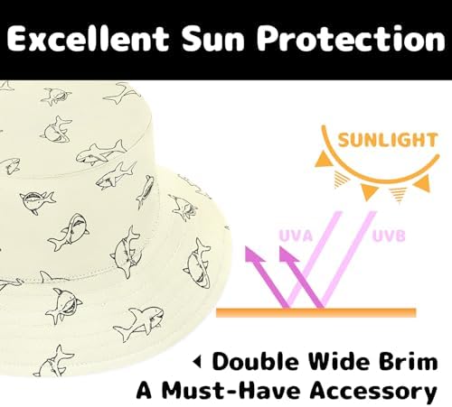 Baby Sun Hat Baby Boy Hats Toddler Hat UPF 50+ Bucket Hat - Image 5