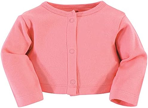 Hudson Baby Infant and Toddler Girls Cotton Dress and Cardigan Set - Image 5