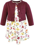 Hudson Baby Infant and Toddler Girls Cotton Dress and Cardigan Set by HudsonBaby