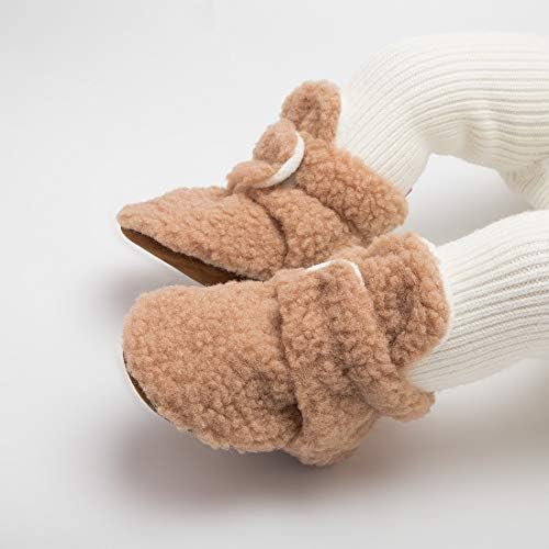 ohsofy Newborn Baby Cotton Booties Stay On Slipper Winter Warm Soft Shoes - Image 4