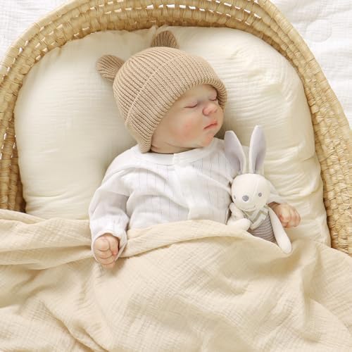 Hadetoto Cotton Baby Beanie Winter Knitted Hat - Image 4