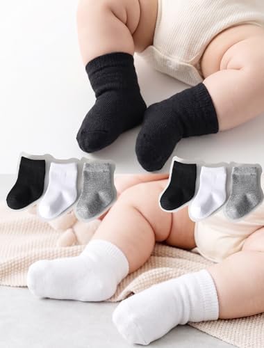 Baby Crew Socks Baby Newborn Socks 12-Pack Baby Sock 0-3/3-6 Months Infant - Image 7