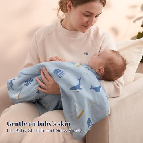 PHF Muslin Swaddle Blankets for Newborn, Large 47x 47 Inches, 4 Pack Organic - Image 7