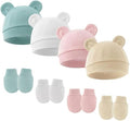 Newborn Baby Hats and Mittens Set by Unknown