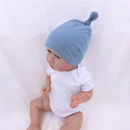 Silky Satin Lined Newborn Hat Hair Care Knot Beanie Hats - Image 6