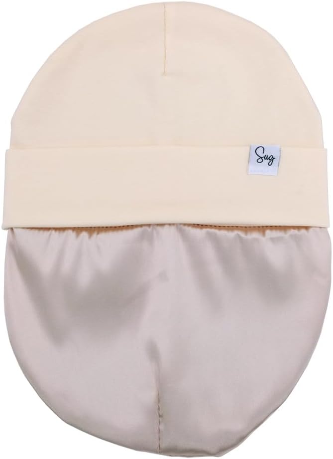 Jersey Beanie Hat for Newborn Baby Boys Girls Silky Satin Lined Hats Bonnet - Image 7