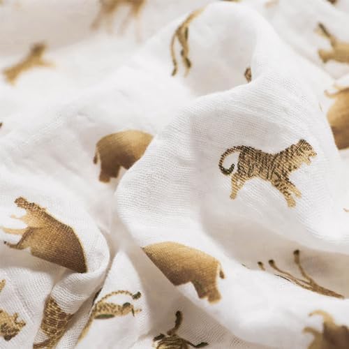 Little Unicorn 100% Certified Natural Organic Cotton Muslin Swaddle Blanket 2 - Image 2