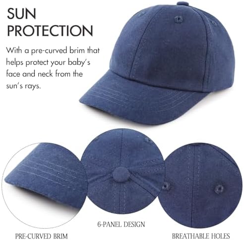 JANGANNSA Cotton Toddler Baseball Cap Baby Boy Sun Hat - Image 4