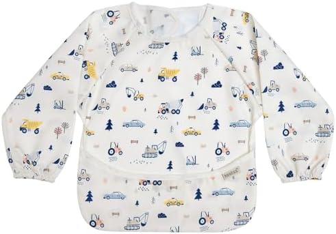 haakaa Long Sleeve Baby Bib, Waterproof & Adjustable Baby Smock Bib by haakaa