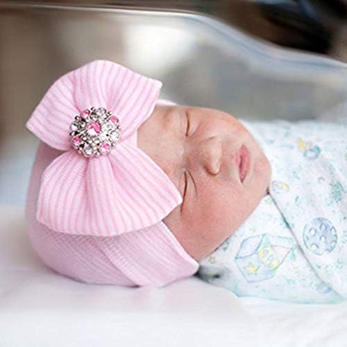 DRESHOW BQUBO 4 Pack Newborn Hospital Hat Infant Baby Hat Cap - Image 5