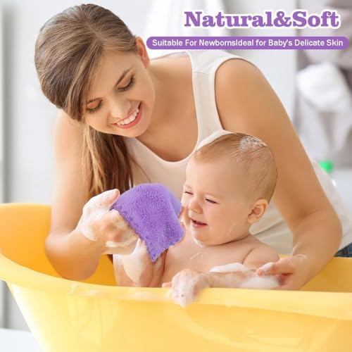 Puomue 24 Pack Baby Washcloths, Ultra Soft and Absorbent Baby Washcloths - Image 5