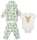 Disney Classics Winnie the Pooh Mickey Mouse Baby Hoodie Bodysuit and Pants 3 by Disney