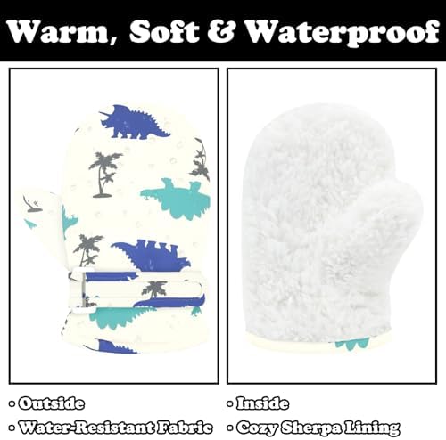 Sarfel Toddler Mittens Waterproof Toddler Gloves Baby Winter Mittens Toddler - Image 2