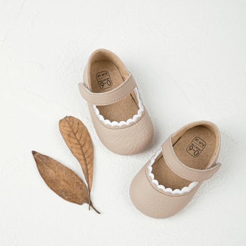 Meckior Infant Baby Girls Soft Sole Bowknot Princess Wedding Dress Mary Jane - Image 3
