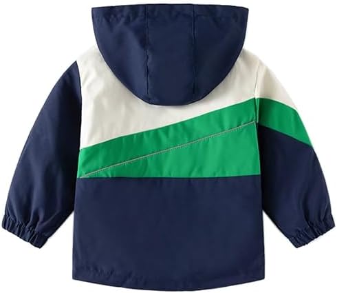 Boys' Hooded Dinosaur Jacket Windbreaker Outerwear - Image 3