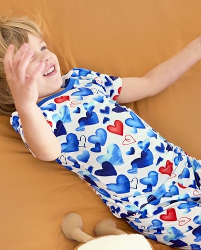 babee Reshinee Bamboo Viscose Toddler Boys Pajamas Set, Short Sleeve Kids - Image 7