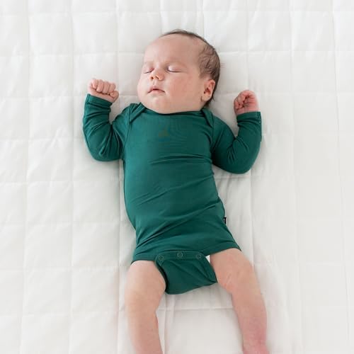 KYTE BABY Soft Bamboo from Rayon Long Sleeve Unisex Bodysuit, 0-24 Months - Image 2
