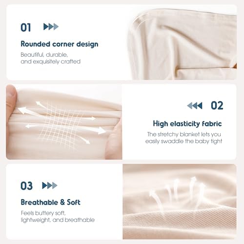 GRSSDER Newborn Swaddle Blanket Set - Image 4